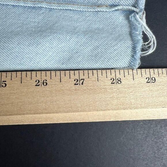 Levi's Made Crafted Jean Women 30x28* Column Pleated High Rise Blue Denim Tag 29 - Picture 12 of 16